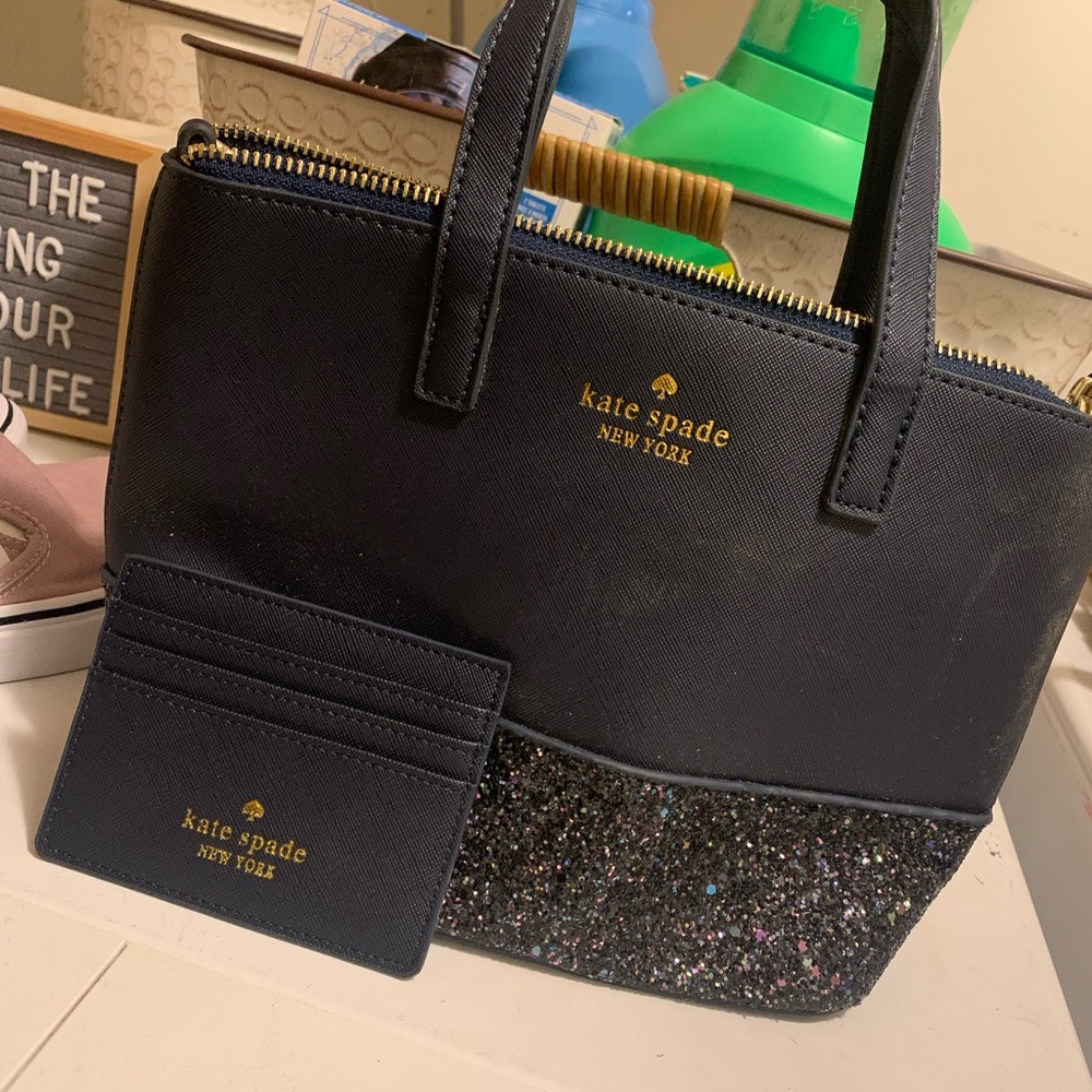 Kate spade small bag and matching card holder